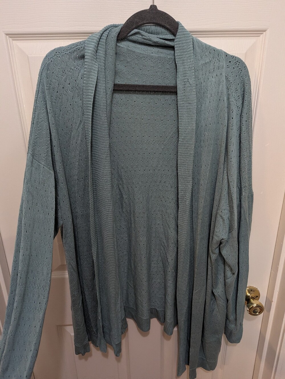 BloomChic Soft Green Open-Front Women's Cardigan